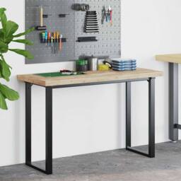 Berkfield Home Versatile Desk Top Untreated 140x50x4 cm Solid Wood Acacia in Brown - Size: 140 x 50 x 4 cm - thumbnail 3