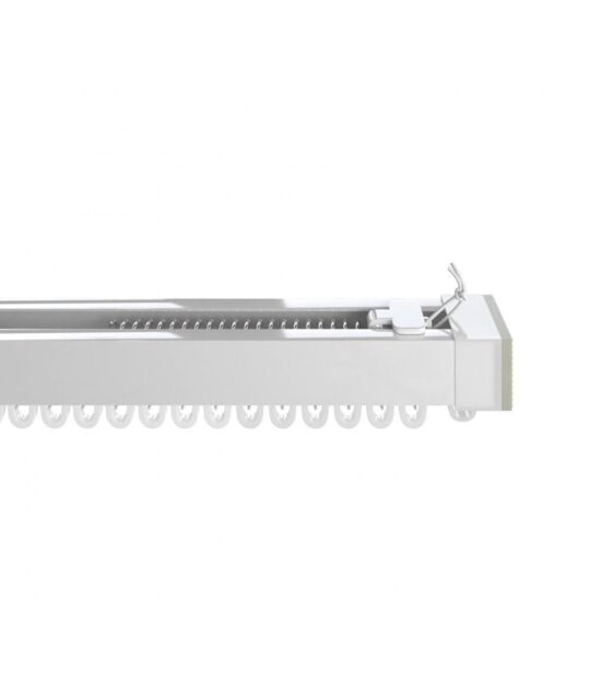 New Edge Blinds Extendable Metal Curtain Track Hooks in White - Size: 50 cm - image 1