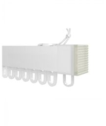 New Edge Blinds Extendable Metal Curtain Track Hooks in White - Size: 50 cm - thumbnail 2