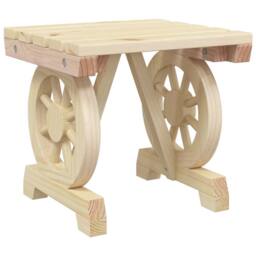 Berkfield Home Beautiful 3 Piece Garden Lounge Set Solid Wood Fir in Light Tan - thumbnail 8