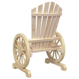 Berkfield Home Beautiful 3 Piece Garden Lounge Set Solid Wood Fir in Light Tan - thumbnail 7
