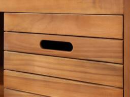 Vente-unique Acacia Wood Vanity Unit - 130 Cm - PULUKAN in Walnut - thumbnail 8