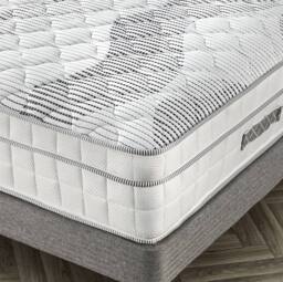 Somnior Pocket Spring Memory Foam Mattress 5FT King Size, Medium Firm in White - thumbnail 4