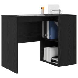 Berkfield Home Compact Writing Desk Black oak Engineered wood Compact - thumbnail 1