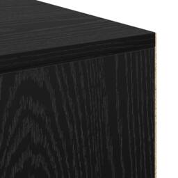 Berkfield Home Compact Writing Desk Black oak Engineered wood Compact - thumbnail 8