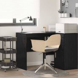 Berkfield Home Compact Writing Desk Black oak Engineered wood Compact - thumbnail 2