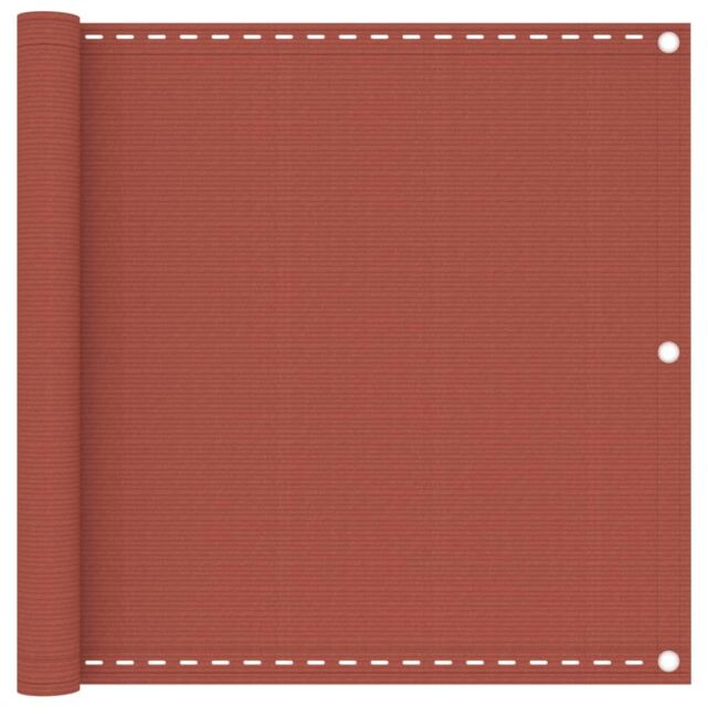 Berkfield Home Balcony Screen Terracotta 90x400 cm HDPE in Brown - image 1