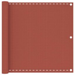 Berkfield Home Balcony Screen Terracotta 90x400 cm HDPE in Brown - thumbnail 1