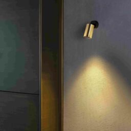 Netlighting Stan Satin Gold Projector Single Spotlight - thumbnail 2