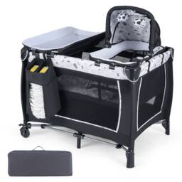 CASART Foldable Nursery Center Bassinet Baby Playard w/Diaper Changing Table - Size: Crib - thumbnail 1