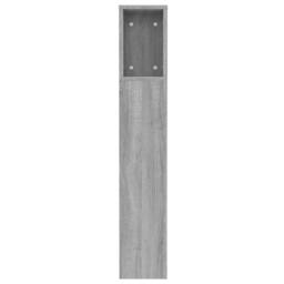 Berkfield Home Headboard Cabinet Grey Sonoma 120x18.5x104.5 cm - thumbnail 5