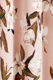 Ted Baker 'Opal Floral' Cotton Lined Curtains in Pink - Size: 228 cm width x 183 cm drop - thumbnail 3