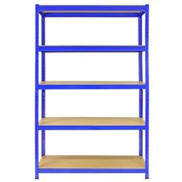 Monstershop Monster Racking T-Rax Strong Storage Shelves, Blue, 120cm W, 45cm D in Blue - thumbnail 2