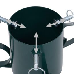 Berkfield Home Christmas Tree Stand Green 58x58x21 cm - Size: 58 x 58 x 21 cm - thumbnail 6