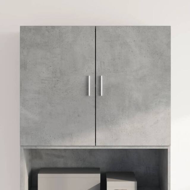 Berkfield Home Wall Cabinet Concrete Grey 80x42.5x64 cm Engineered Wood - image 1