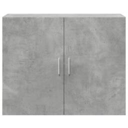 Berkfield Home Wall Cabinet Concrete Grey 80x42.5x64 cm Engineered Wood - thumbnail 4