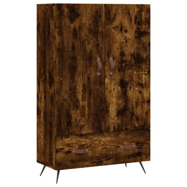 Berkfield Home Highboard Smoked Oak 69.5x31x115 cm Engineered Wood in Brown - image 1