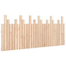 Berkfield Home Wall Headboard 185x3x80 cm Solid Wood Pine in Light Tan - Size: 185 x 3 x 80 cm - thumbnail 3