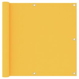 Berkfield Home Balcony Screen Yellow 90x300 cm Oxford Fabric - thumbnail 1