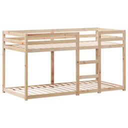Berkfield Home Bunk Bed without Mattress 80x200 cm Solid Wood Pine in Brown - thumbnail 5