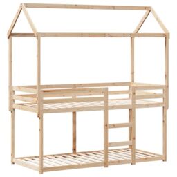Berkfield Home Bunk Bed without Mattress 80x200 cm Solid Wood Pine in Brown - thumbnail 3