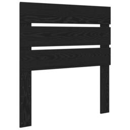 Berkfield Home Bed Frame with Headboard Black 75 x 190 cm Solid Pine Wood - thumbnail 6