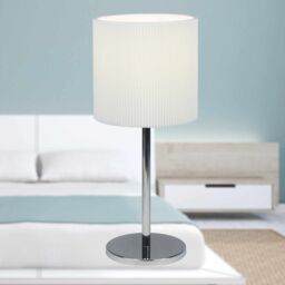 First Choice Lighting White Pleated 15cm Table Lamp Shade - thumbnail 5