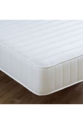 Starlight Beds Grey Collection Straight Line Mattress Open Coil Spring Support in White - Size: Double - thumbnail 2
