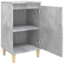 Berkfield Home Classic Bedside Cabinets 2 pcs Concrete Grey 40x35x70 cm Engineer - Size: 40 x 35 x 70 cm - thumbnail 6