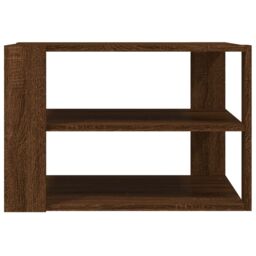Berkfield Home Coffee Table Brown Oak 59.5x59.5x40 cm Engineered Wood - thumbnail 4