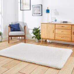 The Rug Shop UK Modern Shaggy Anti-Shed Easy To Clean Area Rug in Ivory - Size: 150 cm x 230 cm - thumbnail 2
