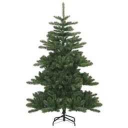 Berkfield Home Elegant Artificial Hinged Christmas Tree with 150 LEDs 150 cm PVC in Green - thumbnail 7