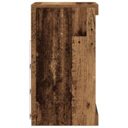 Berkfield Home Sideboard with LED Lights Old Wood 41x37x67 cm in Brown - Size: 41 x 37 x 67 cm - thumbnail 6