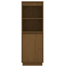 Berkfield Home Highboard Honey Brown 37x34x110 cm Solid Wood Pine - Size: 37 x 34 x 110 cm - thumbnail 5