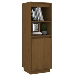 Berkfield Home Highboard Honey Brown 37x34x110 cm Solid Wood Pine - Size: 37 x 34 x 110 cm - thumbnail 4