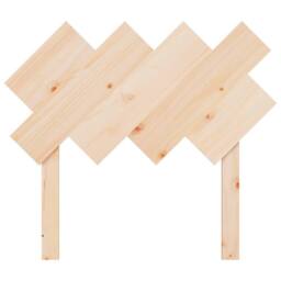 Berkfield Home Beautiful Bed Headboard 92x3x81 cm Solid Wood Pine in Light Tan - Size: 92 x 3 x 81 cm - thumbnail 4