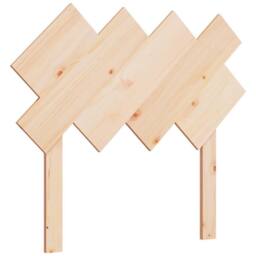 Berkfield Home Beautiful Bed Headboard 92x3x81 cm Solid Wood Pine in Light Tan - Size: 92 x 3 x 81 cm - thumbnail 3