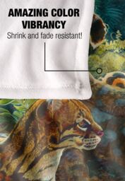 JQ Licensing Jmm-Jp Jungle Cats Leopards Silky Touch Super Soft Throw Blanket 152 X 127 cm in White - thumbnail 4