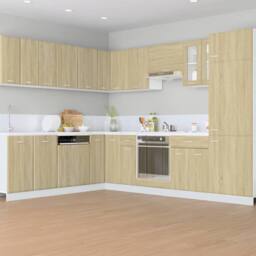 Berkfield Home Suitable Drawer Bottom Cabinet Lyon Sonoma Oak 60x46x81.5 cm Engi in Light Oak - thumbnail 1