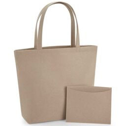 Bagbase Felt Shopper in Light Sand