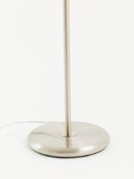 Orsina Black Waffle Effect Shade Floor Lamp, Polished Chrome Modern Standing Lamp For Living Room, Floor Lamp in Silver - thumbnail 4