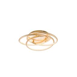 Netlighting Barna Integrated LED Semi Flush Ceiling Light Gold Colors 3x LED 3000K