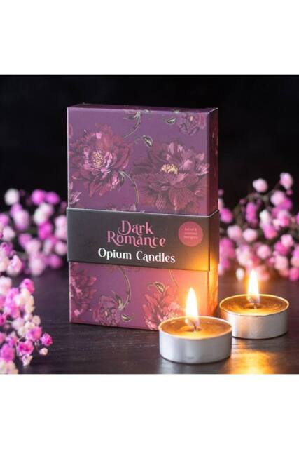 KDMD Dark Romance Opium Tealight Candle Set-6 Scented Candles in Plum - image 1
