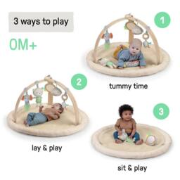 Ingenuity Every Season Plush Lambswool Baby Gym & Play Mat Newborn+ - thumbnail 4