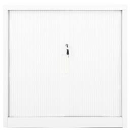 Berkfield Home Sliding Door Cabinet White 90x40x90 cm Steel - Size: 90 x 40 x 90 cm