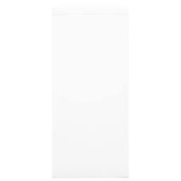Berkfield Home Sliding Door Cabinet White 90x40x90 cm Steel - Size: 90 x 40 x 90 cm - thumbnail 3
