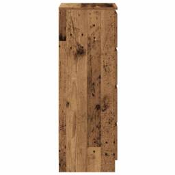 Berkfield Home Sideboard Old Wood 37.5x35x99 cm Engineered Wood in Brown - thumbnail 7