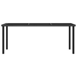 Berkfield Home 9 Piece Outdoor Dining Set Poly Rattan Black - thumbnail 4
