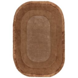 The Rug Shop UK Brown Handmade Modern Easy to clean Border Area Rug - Size: 200 cm x 290 cm