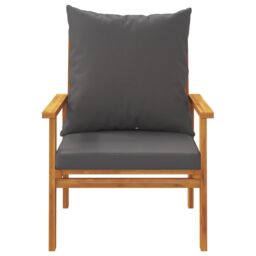 Berkfield Home 5 Piece Garden Lounge Set with Cushions Solid Wood Acacia in Brown - thumbnail 6
